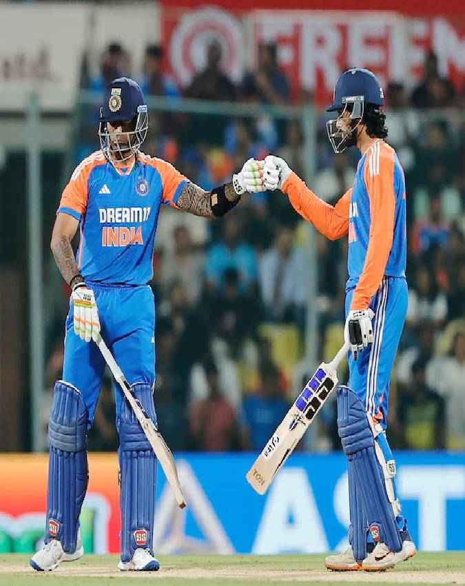 तिलक वर्मा और सूर्यकुमार यादव भी अपनी जगह पर कायम