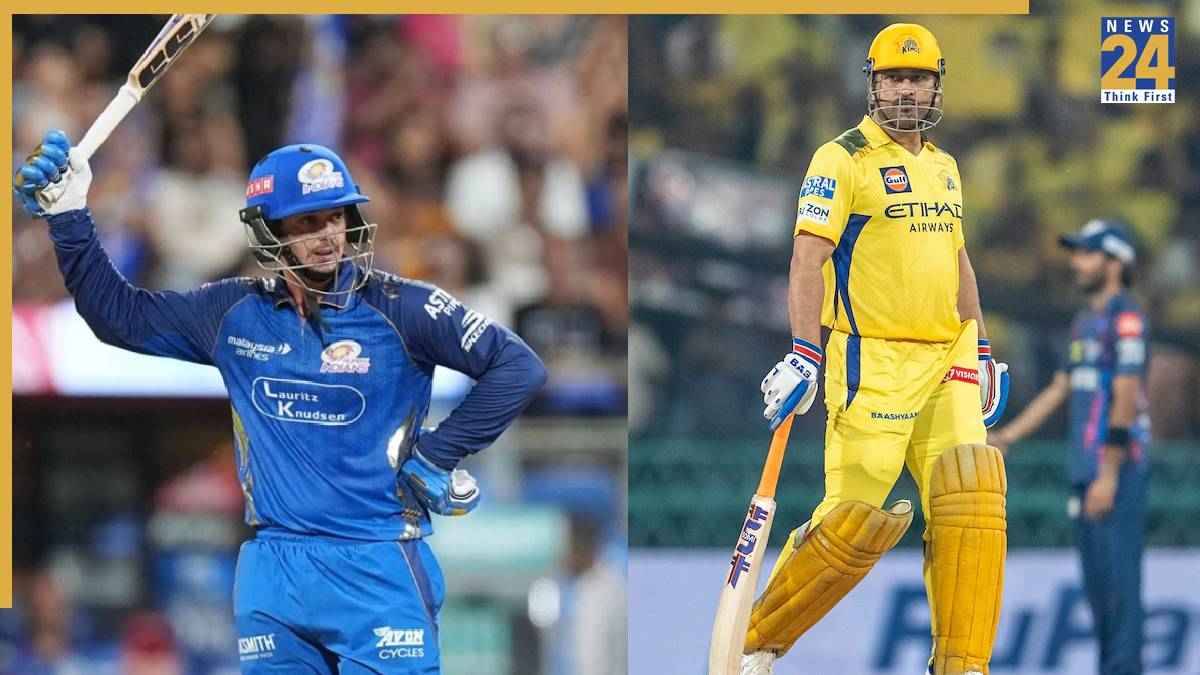Quinton de Kock and MS Dhoni