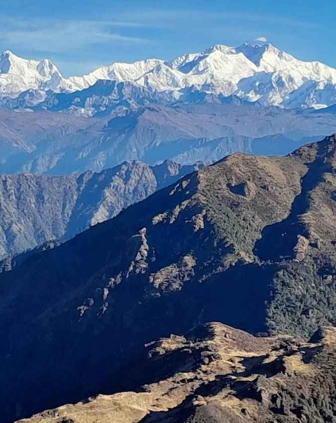 एवरेस्ट का नजारा?