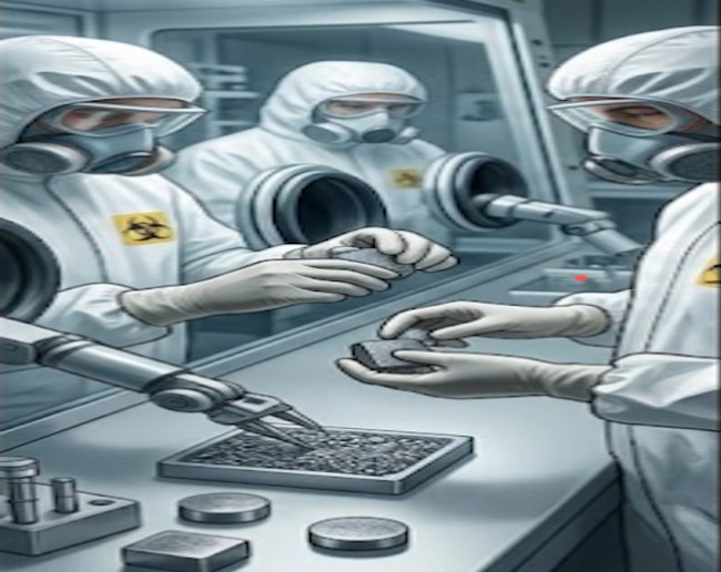 A detailed technical cross-section diagram of an atom bomb, highlighting the nuclear core, high-explosive lenses, and the internal mechanisms that initiate a chain reaction.-1-2-3-4