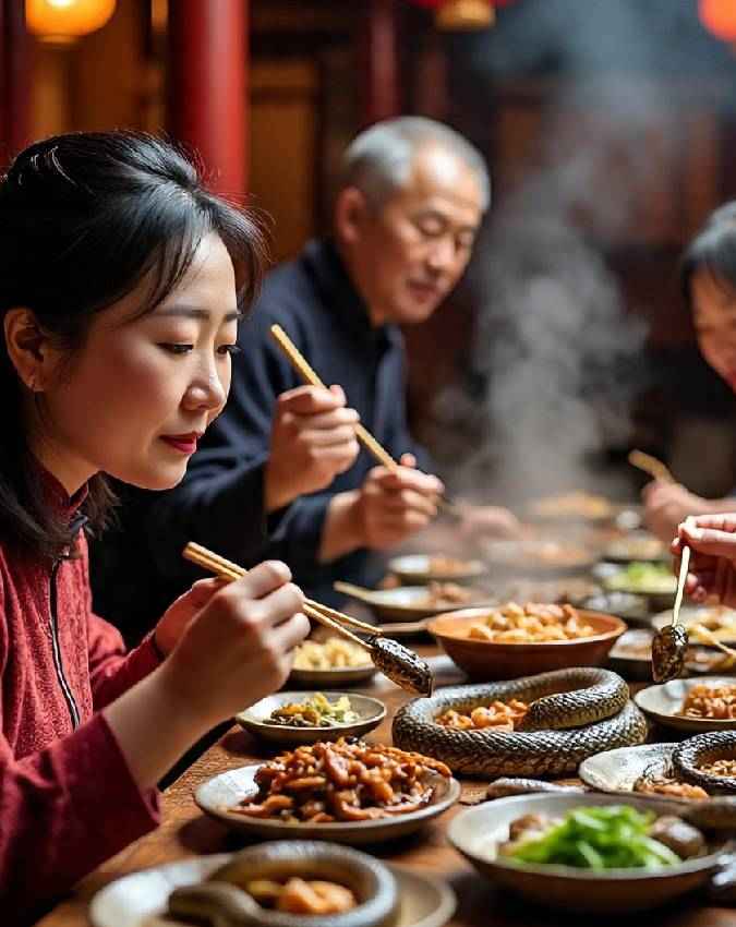 क्यों खाते हैं लोग सांप?