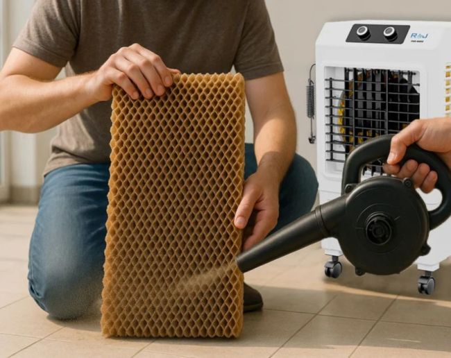 Cooler Ghas Ko Saaf Kaise Kare-1-2-3