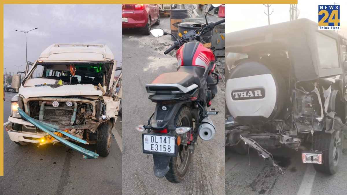 accident on Delhi Meerut Expressway