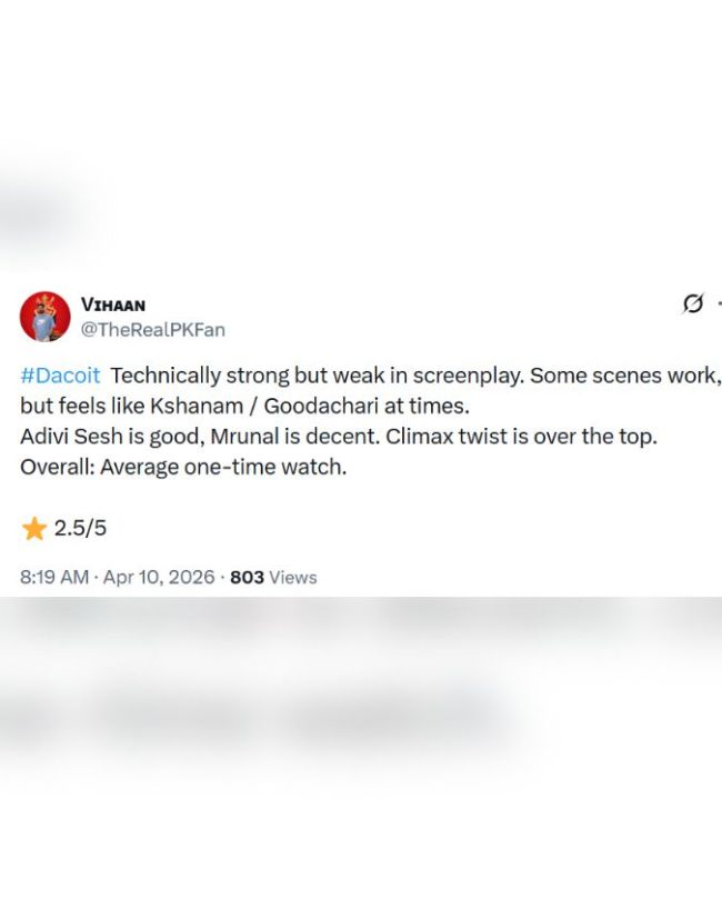 dacoit movie review-1-2