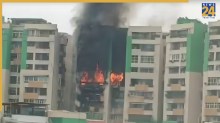 indirapuram gaur green avenue society fire