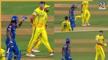 MI vs CSK : बीच मैदान इंटरनेशनल क्रिकेटरों में हुई नोंकझोंक, तिलक वर्मा से क्यों भिड़े जिमी ओवर्टन?