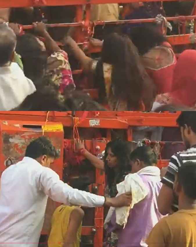 भक्त करते हैं अजीबो-गरीब हरकतें