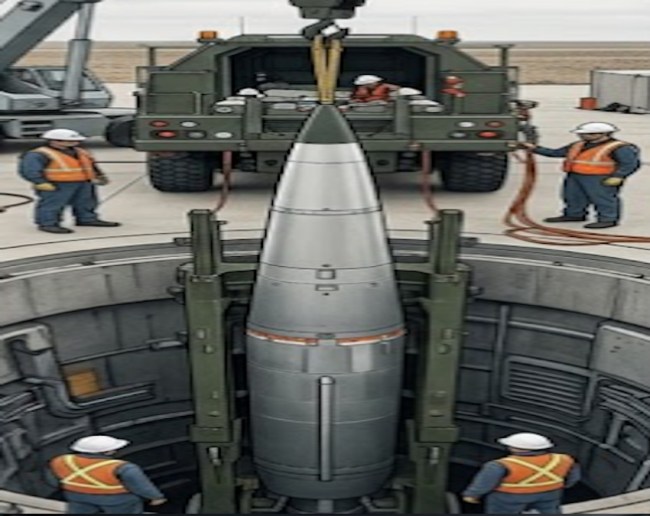 A detailed technical cross-section diagram of an atom bomb, highlighting the nuclear core, high-explosive lenses, and the internal mechanisms that initiate a chain reaction.-1-2-3-4-5