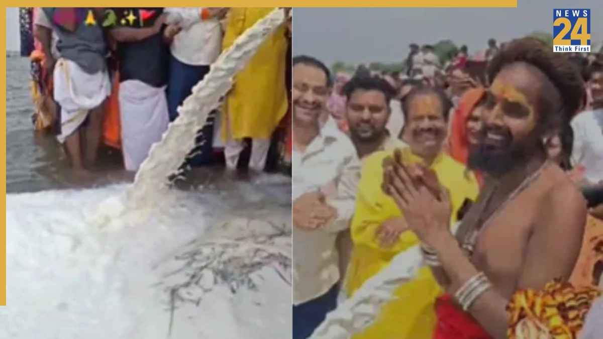 Video: नर्मदा नदी में बहाया गया 11,000 लीटर दूध, सोशल मीडिया पर छिड़ी आस्था बनाम तर्क की बहस