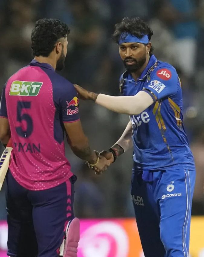 Hardik Pandya Riyan Parag Rain -1-2-3-4-5-6