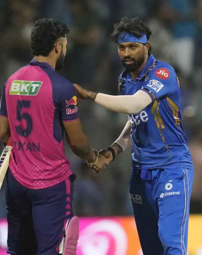 MI vs RR, हेड टू हेड रिकॉर्ड