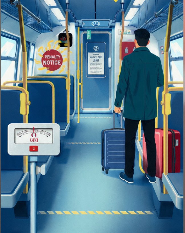 Indian railway luggage rules, trains luggage rules, ticket catagory, Indian trains-1-2