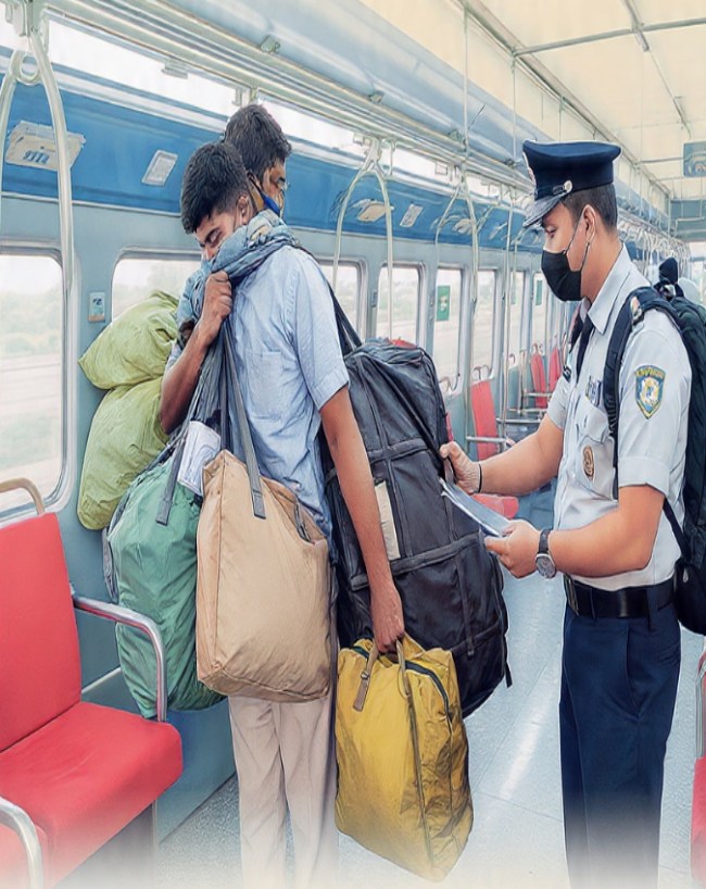 Indian railway luggage rules, trains luggage rules, ticket catagory, Indian trains-1-2-3