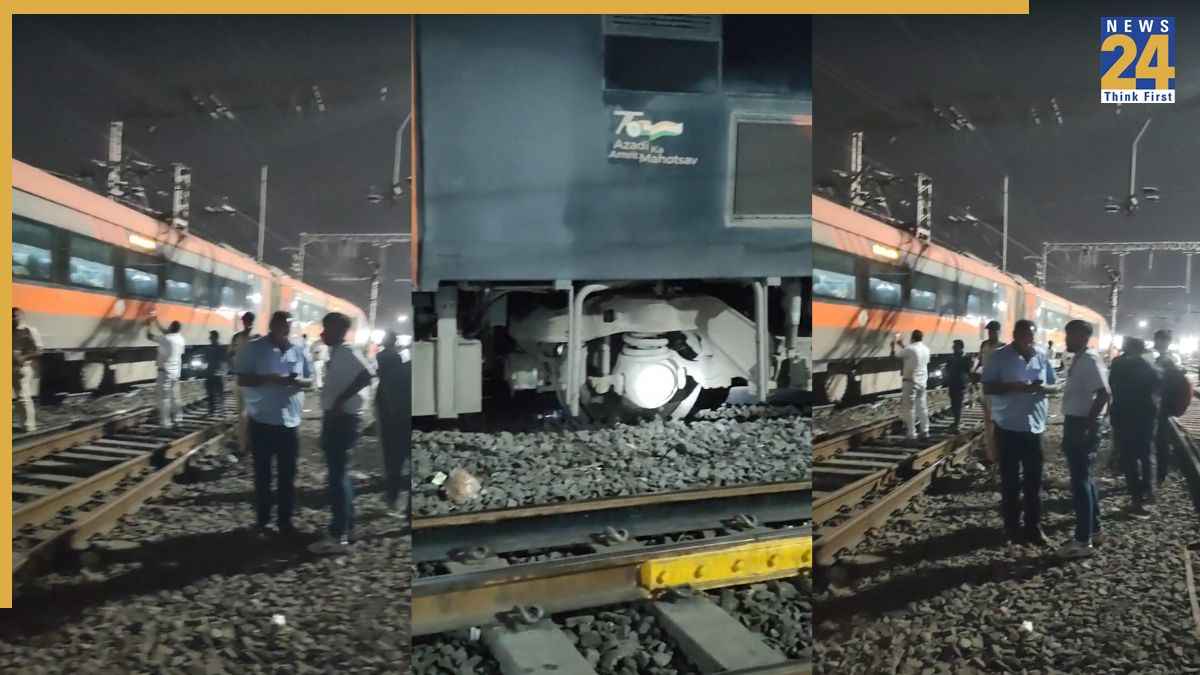 टला बड़ा रेल हादसा! पुणे स्टेशन पर 'वंदे भारत' का एक्सीडेंट! डायमंड क्रॉसिंग पर पटरी से उतरा कोच