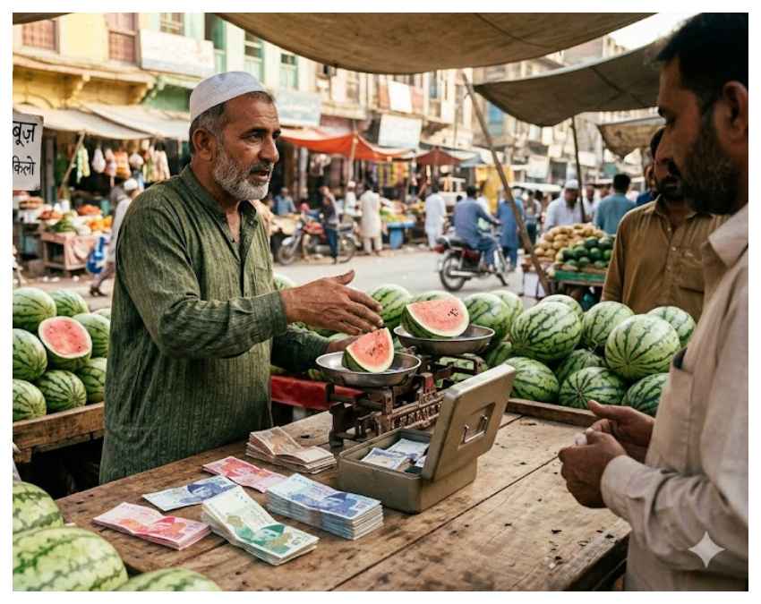 पाकिस्तान में तरबूज के दाम