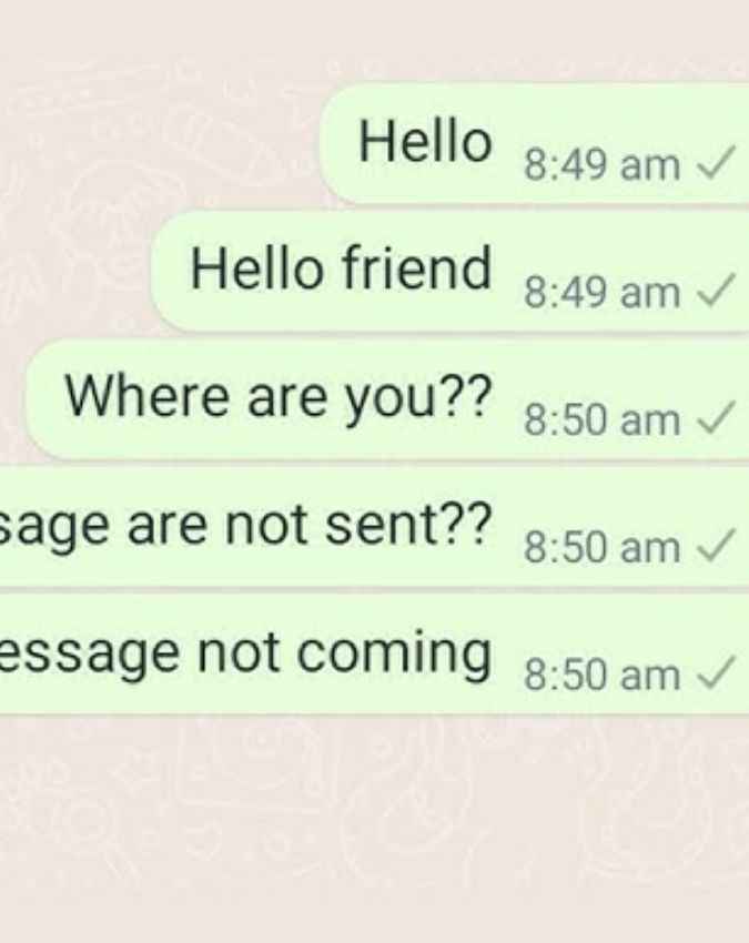 मैसेज पर सिर्फ एक टिक दिखना