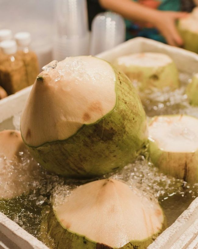 coconut water drinking from coconut-1-2-3-4-5-6