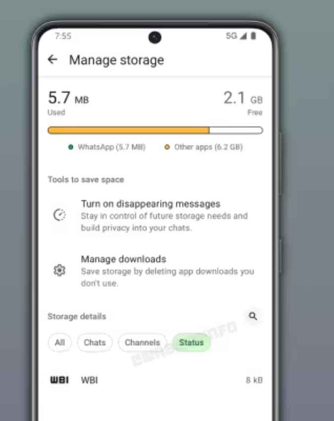 Manage Storage सेक्शन में मिलेगा नया ऑप्शन