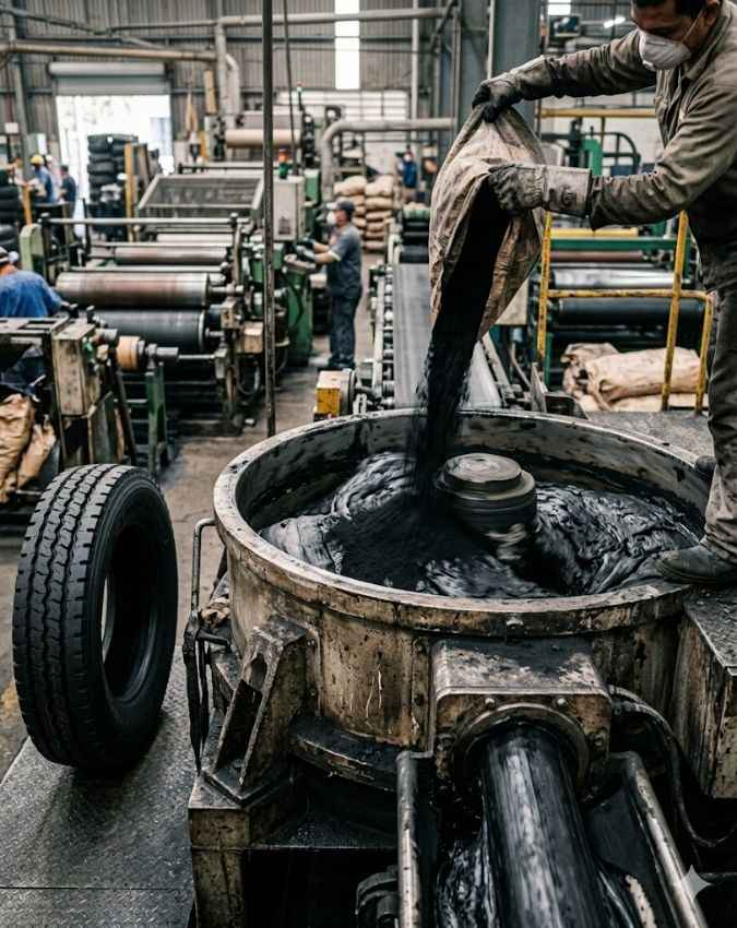 कार्बन ब्लैक देता है टायर को काला रंग