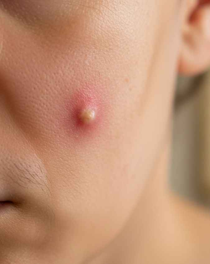 चेहरे पर लाल निशान दिखना 