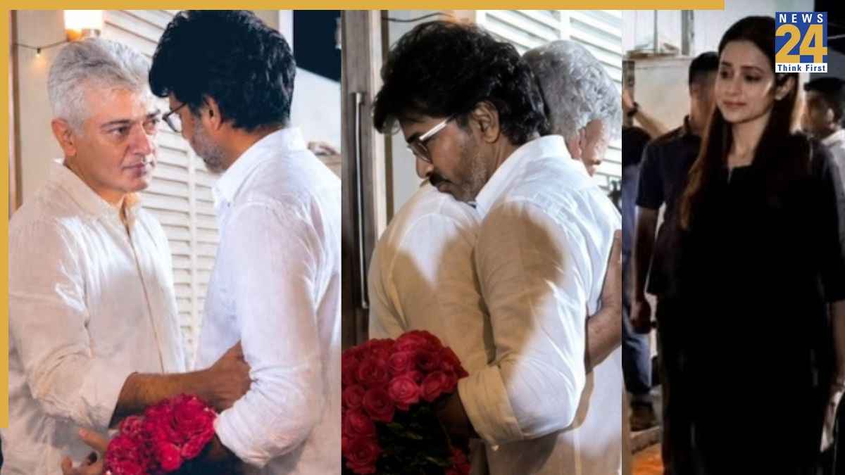 CM Thalapathy Vijay Trisha Krishnan Visits Ajith Kumar Home CM Thalapathy Vijay Trisha Krishnan Visits Ajith Kumar Home