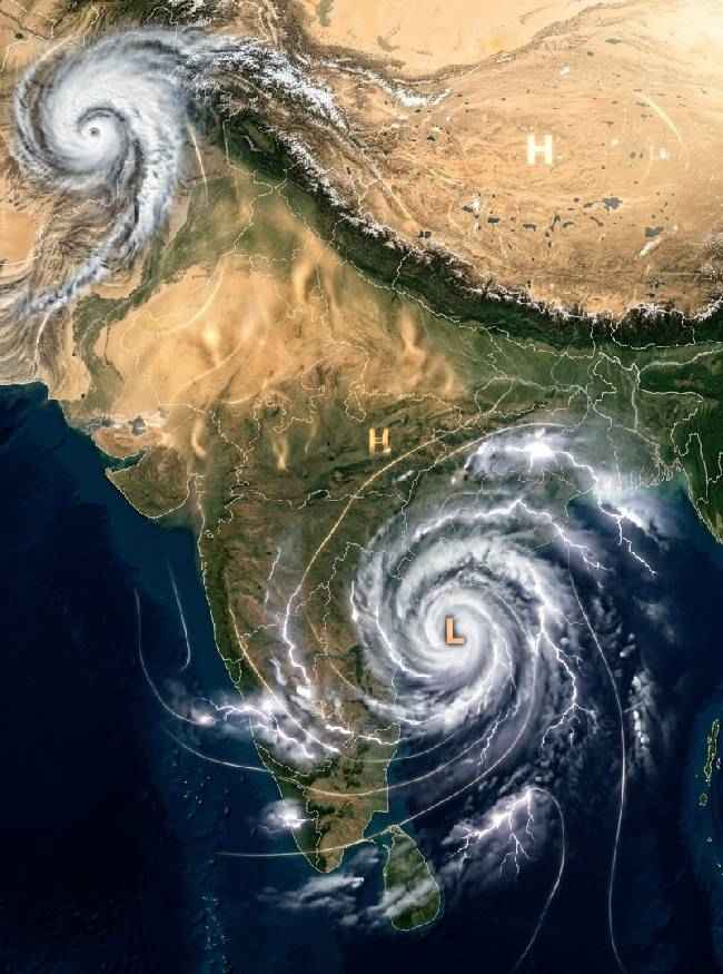 पश्चिमी विक्षोभ और साइक्लोनिक सर्कुलेशन