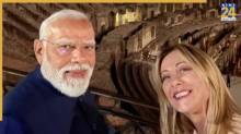 Giorgia Meloni PM Modi Selfie