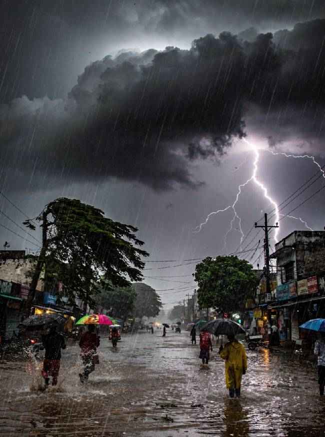 पूर्वोत्तर और दक्षिण भारत में भी बारिश