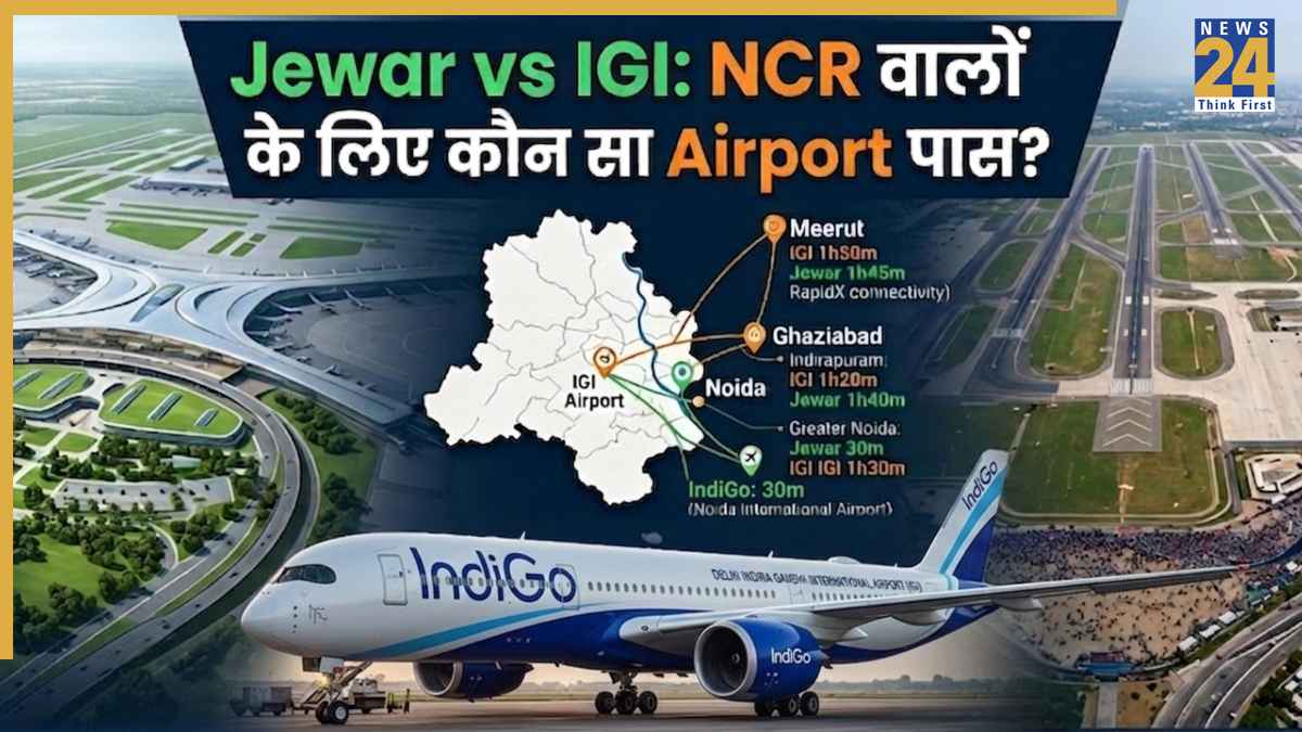 Jewar Airport vs IGI: नोएडा, गाजियाबाद और मेरठ वालों के लिए कौन सा एयरपोर्ट रहेगा बेस्ट; कहां से होगी यात्रा आसान
