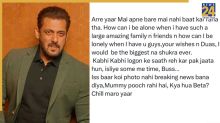Salman Khan Instagram post clarification