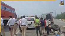 17 करोड़ की चांदी लेकर जा रही वैन पलटी, मुंबई-अहमदाबाद हाईवे पर मचा हड़कंप