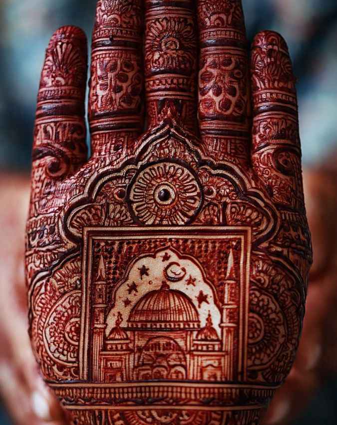 जाल पैटर्न मेहंदी डिजाइन