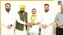 मुख्यमंत्री भगवंत मान ने अनिल कुमार सेठी का आप में किया स्वागत