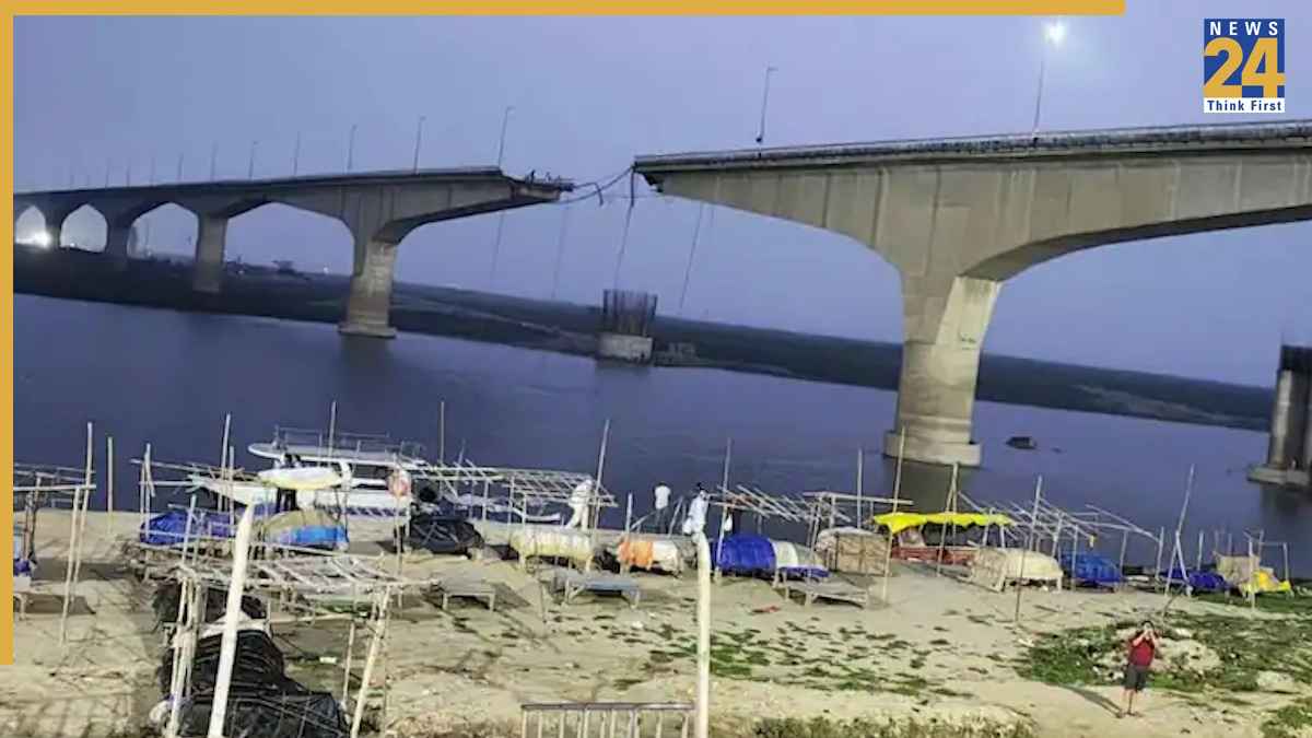 बिहार के भागलपुर में विक्रमशिला पुल ढहा, दो हिस्सों में बंटा, सीमांचल-कोसी का संपर्क टूटा