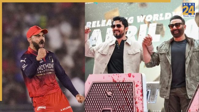 Virat Kohli, Sunny deol and Randeep Hudda Virat Kohli, Sunny deol and Randeep Hudda
