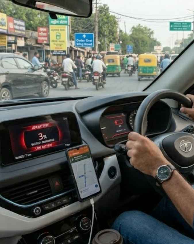 ड्राइवर को लगातार चेतावनी