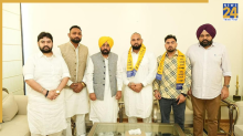 विश्व प्रसिद्ध कबड्डी खिलाड़ी संदीप लुधड़ अपने साथियों के साथ आप में शामिल