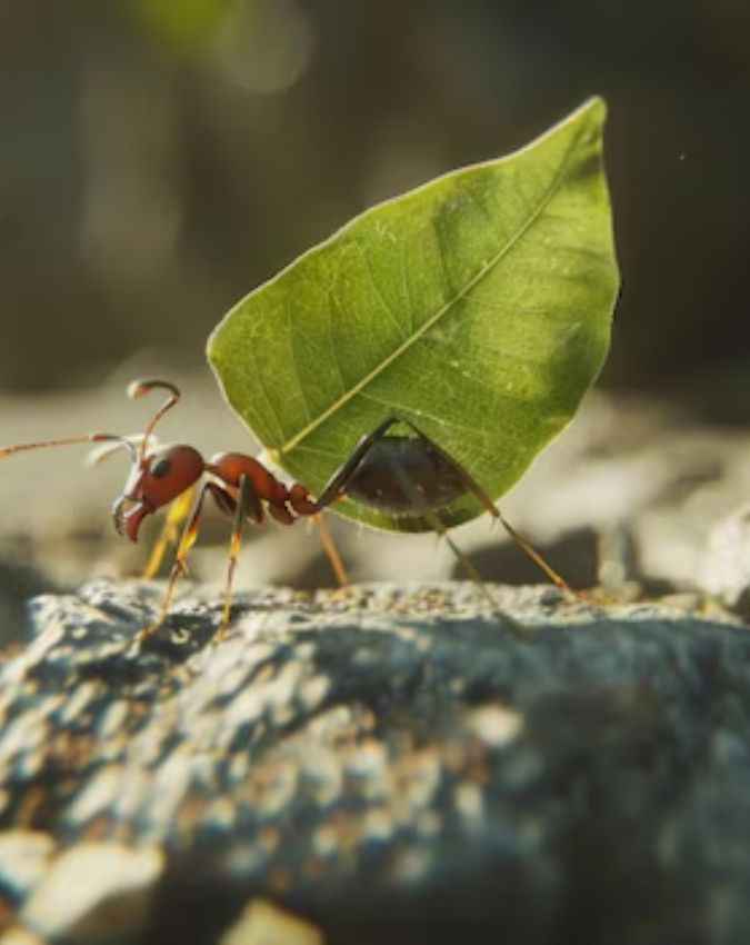 लीफ-कटर चींटियों की अद्भुत इंजीनियरिंग