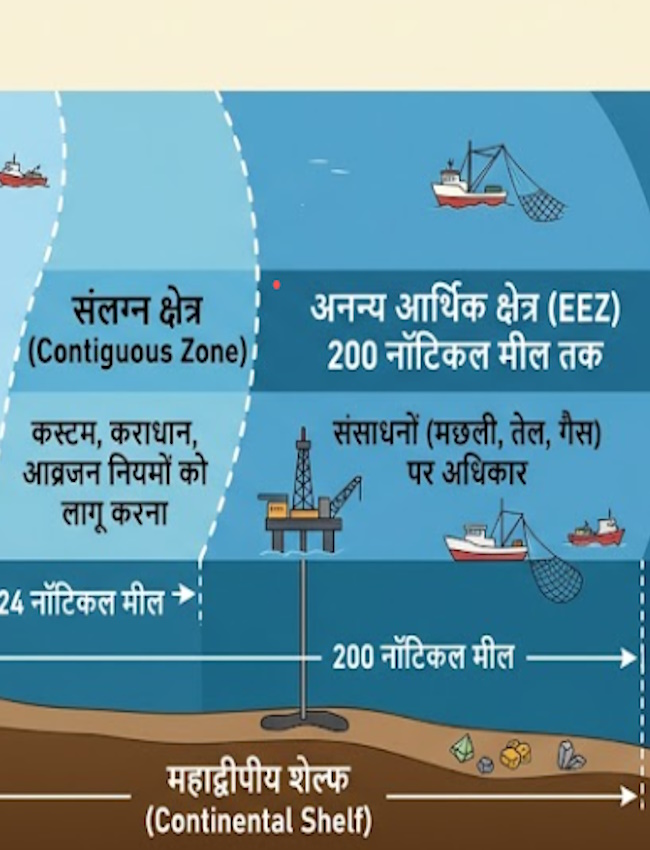 Maritime Boundary, UNCLOS Rules, Exclusive Economic Zone, Maritime Laws, Laws of the Sea-1-2-3