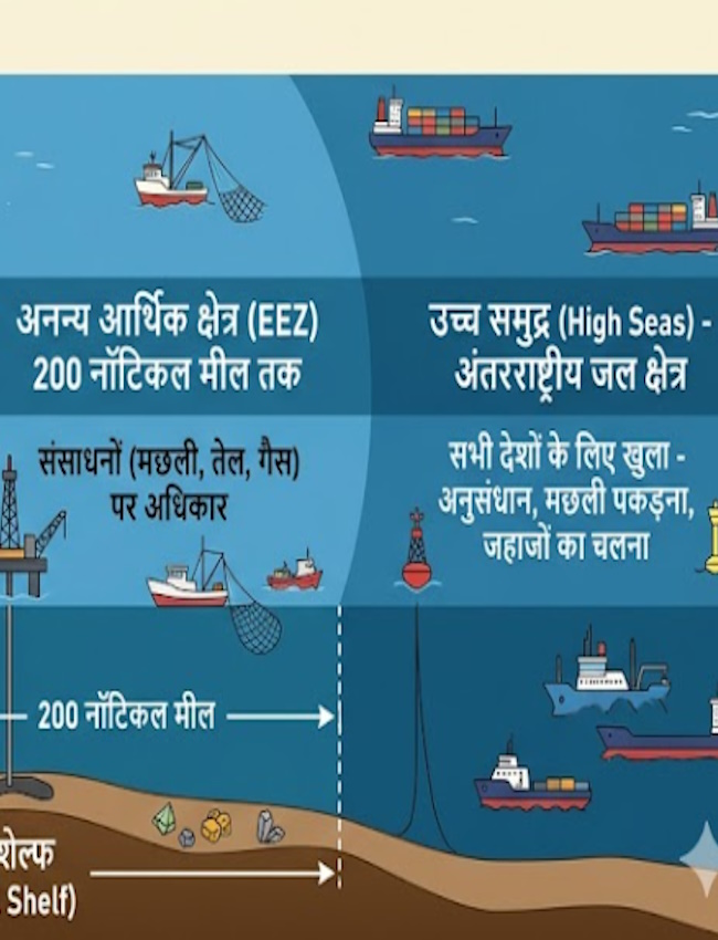 Maritime Boundary, UNCLOS Rules, Exclusive Economic Zone, Maritime Laws, Laws of the Sea-1-2-3-4-5