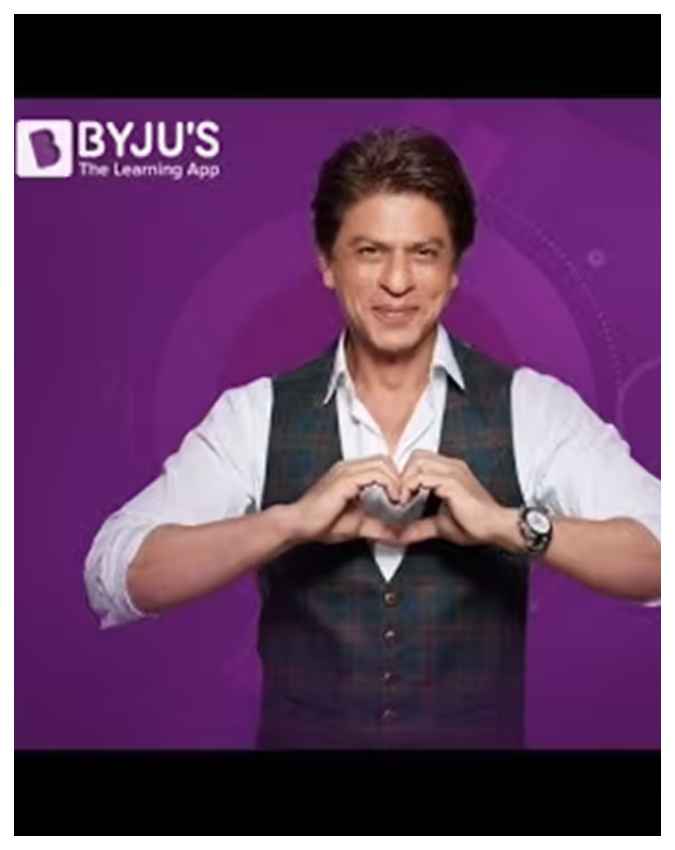 जब किंग खान शाहरुख बने बायजू का भारतीय चेहरा