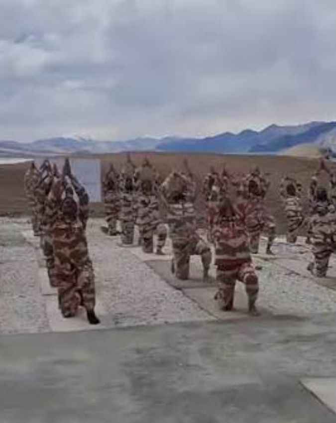लद्दाख में जवानों ने दिखाया जोश
