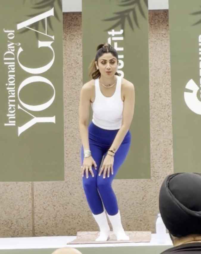 शिल्पा शेट्टी ने दिया फिटनेस का मैसेज
