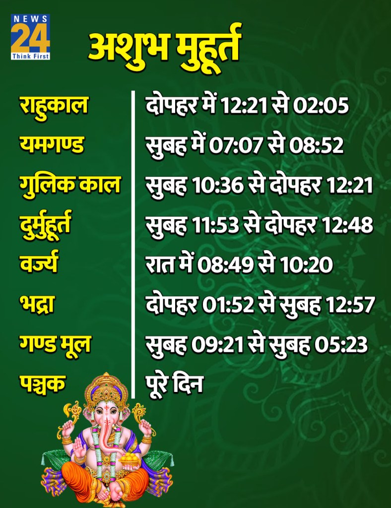 10 June 2026 Ka Ashubh Muhurat