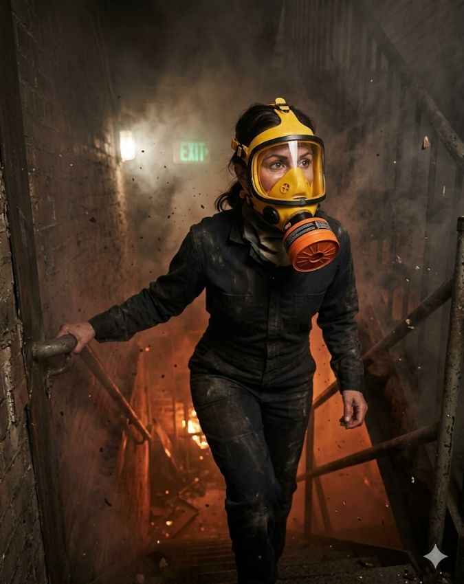 इमरजेंसी फायर एस्केप मास्क (Fire Escape Mask)