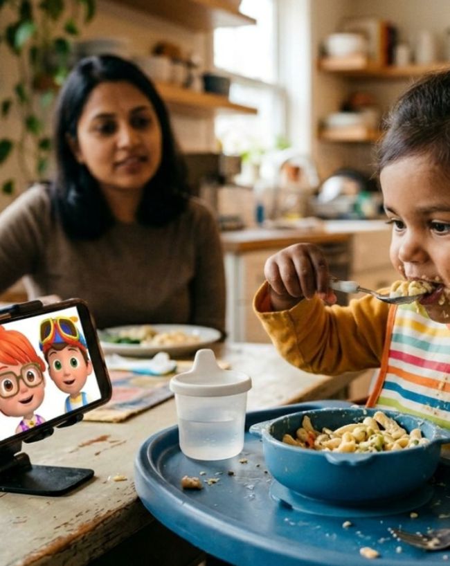 Watching TV While Eating-1-2-3-4-5-6