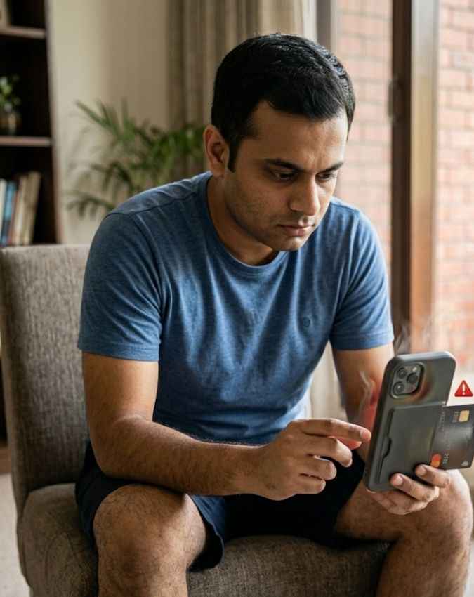 कवर में न रखे कोई भी कार्ड