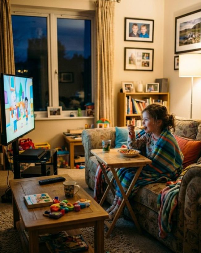 Watching TV While Eating-1-2-3-4
