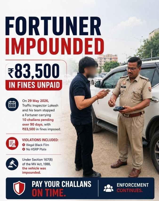 सिर्फ चालान ही नहीं, अन्य नियमों का भी उल्लंघन
