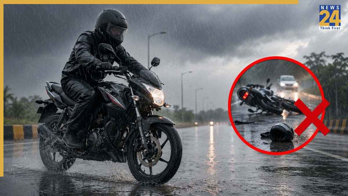 बारिश में बाइक रोकते समय पहले कौन-सा ब्रेक दबाना चाहिए? एक गलती बन सकती है हादसे की वजह